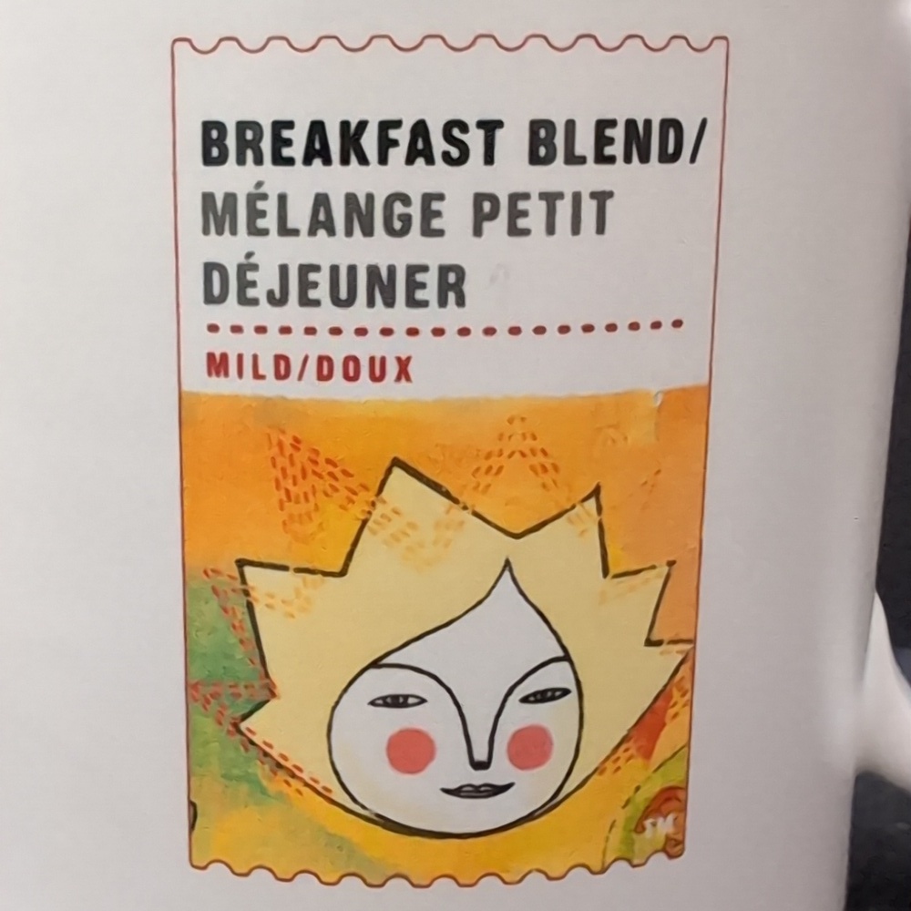 Starbucks 2010 Breakfast Blend White/Orange Coffee Mug 15.5oz - Picture 2 of 9